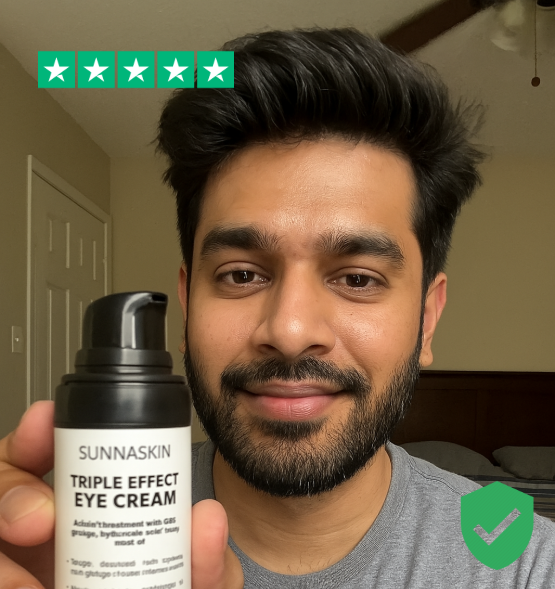 bro this eye cream is lowkey FIRE. tried so many different products that have not worked as well as this.