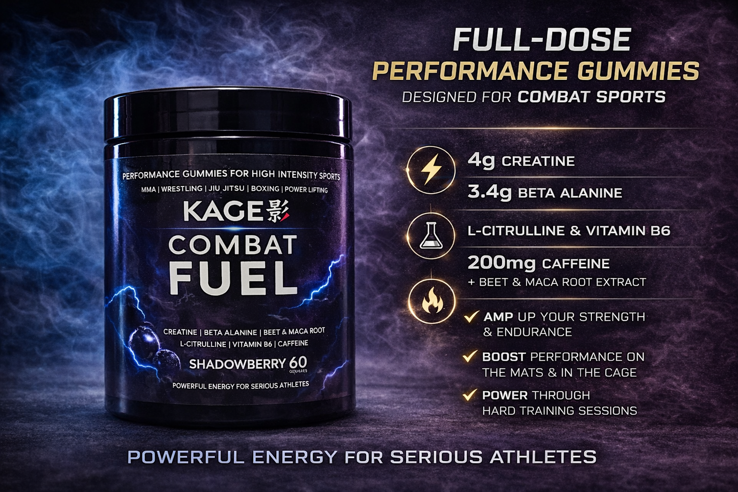 full dose preworkout gummies for mma