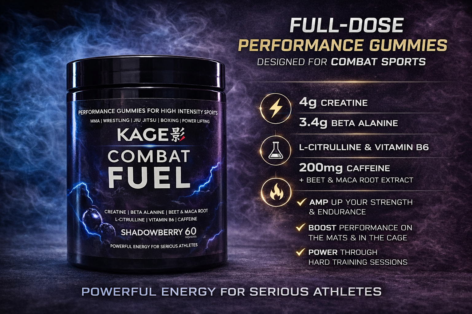 full dose preworkout gummies for mma
